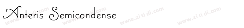 Anteris Semicondense字体转换